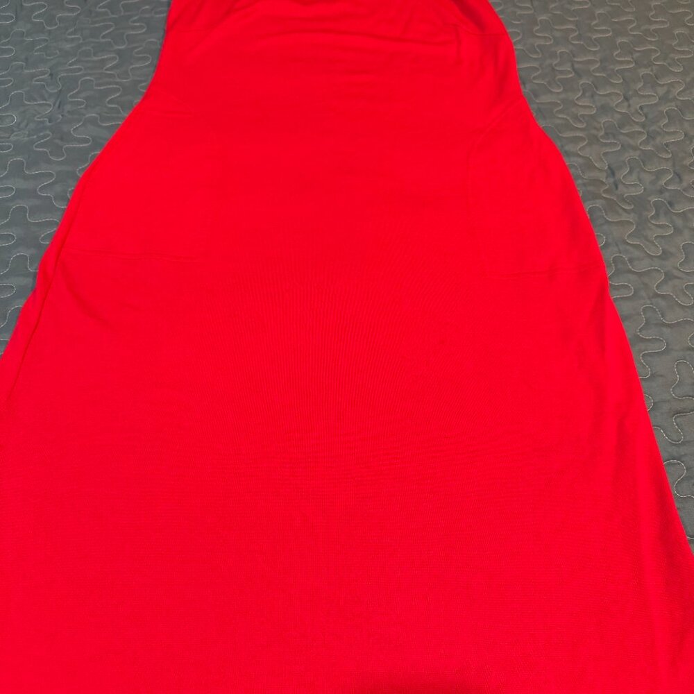 WoolX Cassie Dress Midi Length With Pockets "Viva Magenta" Pink - Picture 11 of 11
